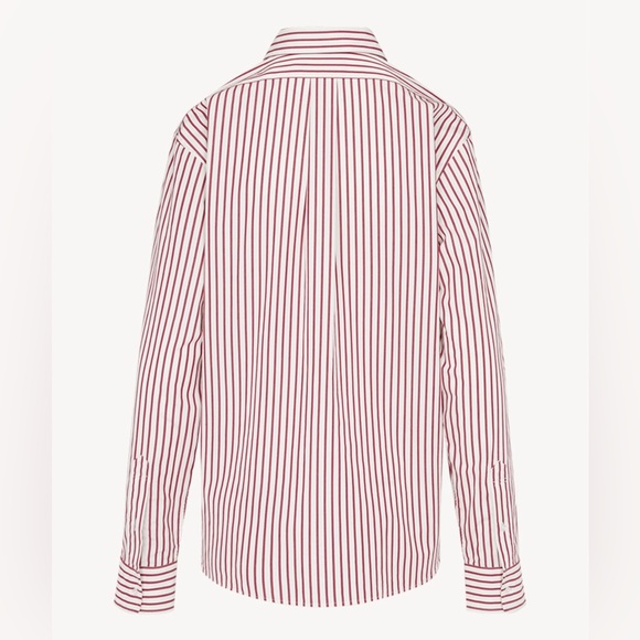 Realization Par The Anderson Red Stripe relaxed boyfriend button up - Picture 2 of 5